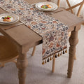 Chemin de table jacquard vintage