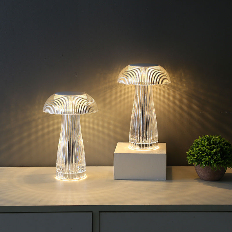 Creative Crystal Lamp Jellyfish Table Lamp Light Luxury Touch Decoration Home Decor – detail view 3 | Belloriana