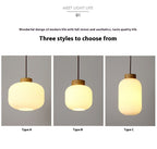 Kyoto Wooden Pendant Light - close-up of wood lattice shade