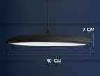 Nordique Minimalist LED Chandelier - illuminated evening restaurant setting