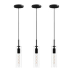 Trio Noir pendant adjustable cord detail