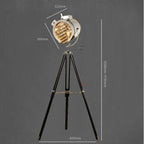 Stage Floor Lamp Industrial Style Tripod – detail view 1 | Belloriana