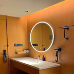 Miroir Intelligent detail of LED edge lighting
