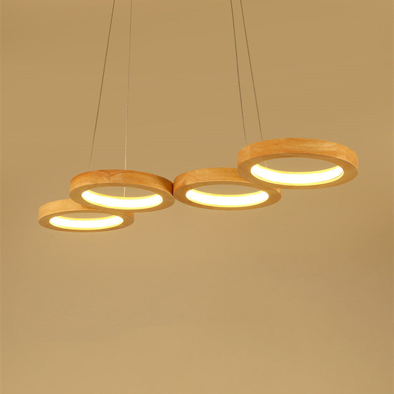 Simplicity Solid Wood Dining Pendant Circle – detail view 1 | Belloriana