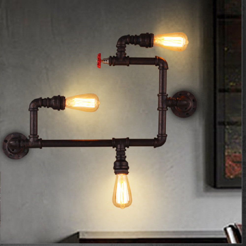 Applique Murale Industrielle Tuyau Vintage Style Loft