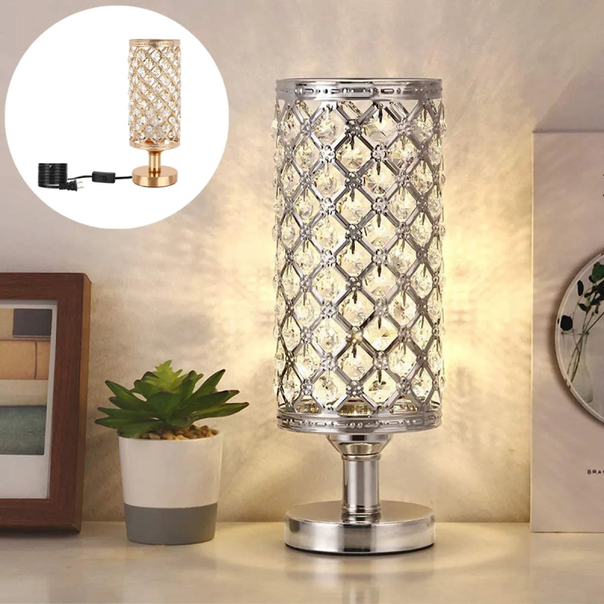 Lampe Cristalys ambiance chambre