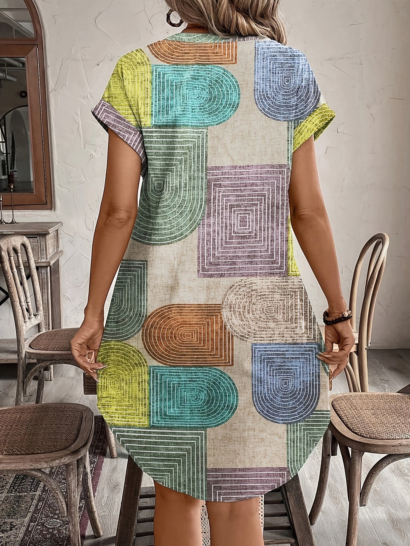Robe Élégance Géométrique
