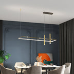 Infini infinity lamp switched off, black and gold frame detail