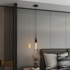 Trio Noir lights styled over a dining table