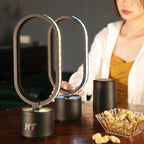 Lampe Infini noir et or