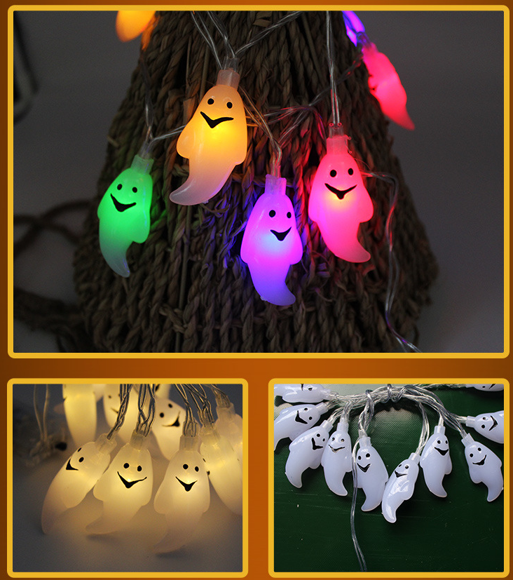 Halloween Decoration Pumpkin Light LED String Lights Lantern – detail view 3 | Belloriana