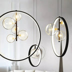 Lustre bulles de verre - détail