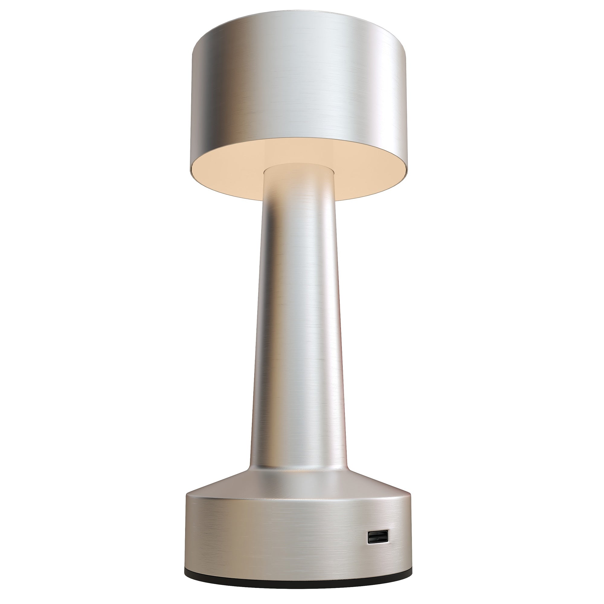 Argent cordless silver touch lamp on a desk