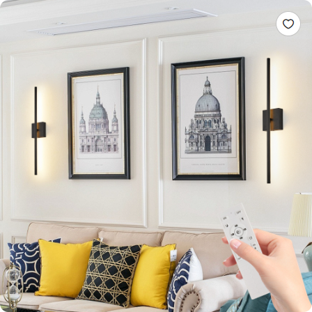 Duo Noir Matte Black Wall Sconce Set - mounting bracket detail