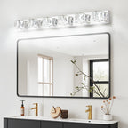 Cristal Chrome sconce detail of crystal shades