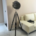Stage Floor Lamp Industrial Style Tripod – studio product photo | Belloriana