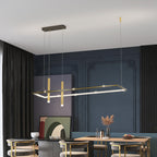 Infini lamp on a nightstand at dusk