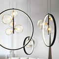 Lustre nordique bulles de verre