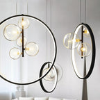 Lustre nordique bulles de verre