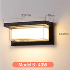 Rivage Waterproof Outdoor Wall Lantern - weatherproof seal detail