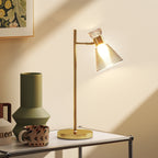 Fleur d'Or Adjustable Bedside Lamp - close-up of flower-shaped gold head