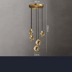 Château Grand Copper Crystal Chandelier - illuminated evening dining hall