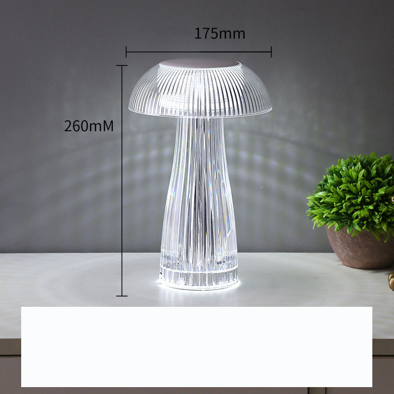 Creative Crystal Lamp Jellyfish Table Lamp Light Luxury Touch Decoration Home Decor – detail view 2 | Belloriana