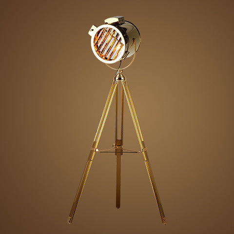 Stage Floor Lamp Industrial Style Tripod – detail view 5 | Belloriana