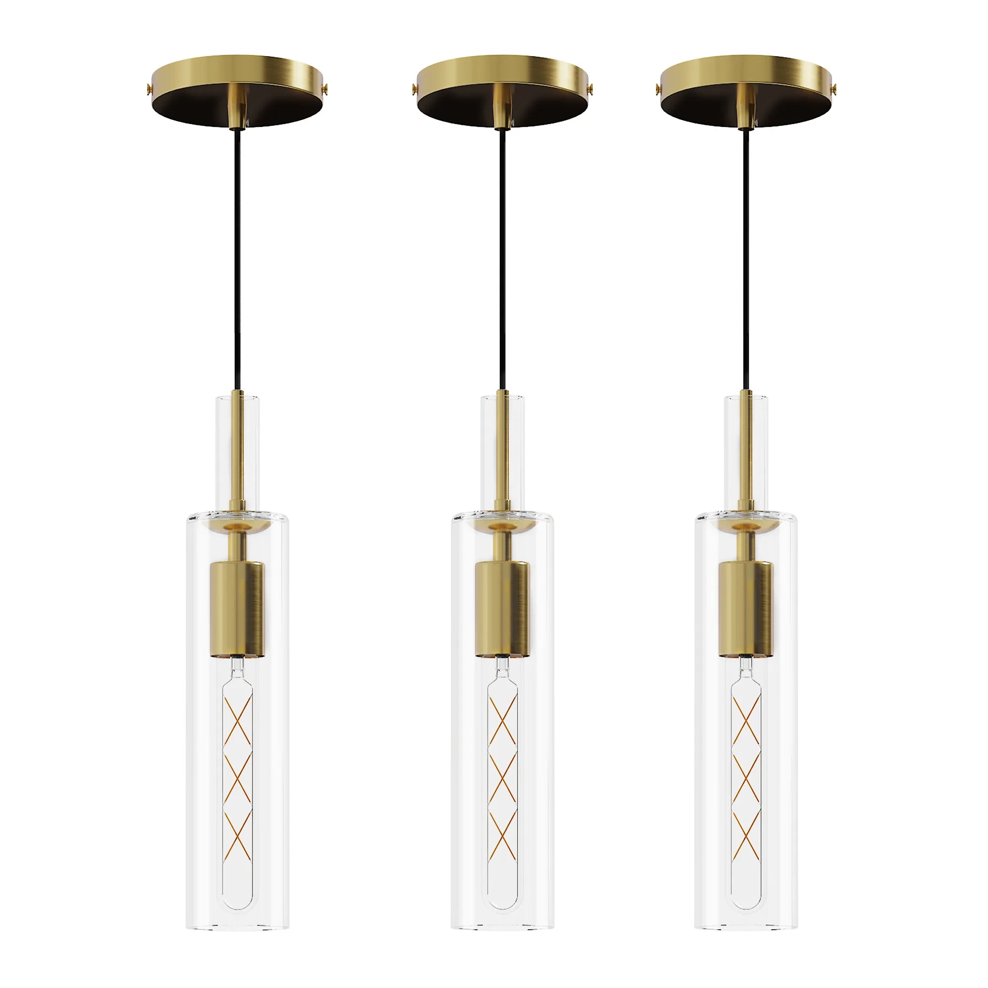 Suspension sputnik doré detail