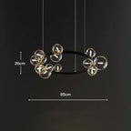 Bedroom Light Dining Room Glass Ball Chandelier – detail view 5 | Belloriana
