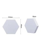 Hexagone panels styled in a media room