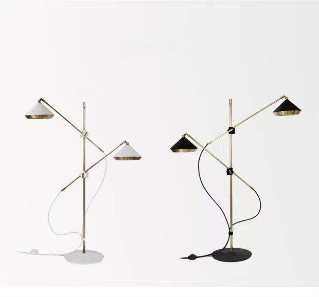 Showroom lamp styled in a bedroom