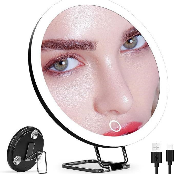Charging LED Fill Light With Light Bracket Rotating Makeup Mirror – detail view 4 | Belloriana