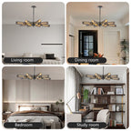 Sputnik Doré chandelier styled above a kitchen island