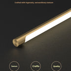 Articulé brass lamp switched on, directional light