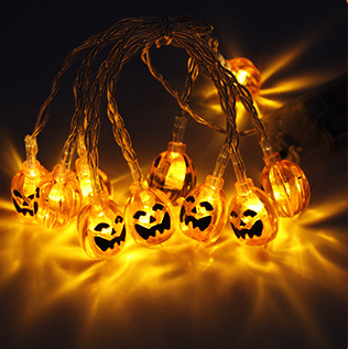 Halloween Decoration Pumpkin Light LED String Lights Lantern – studio product photo | Belloriana