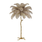 Bedroom Bedside Feather Lamp Copper Lamp Floor Lamp – detail view 1 | Belloriana
