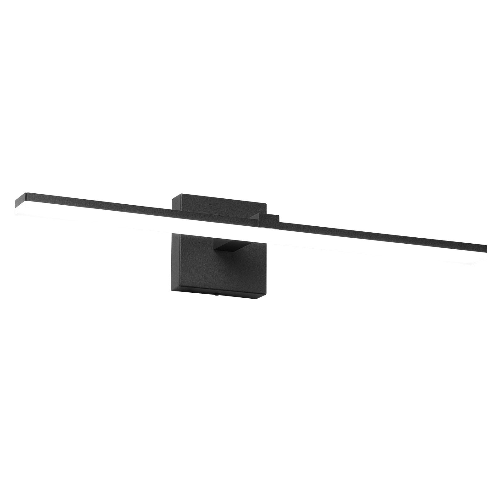 Barre LED Vanité Noire 360° Étanche