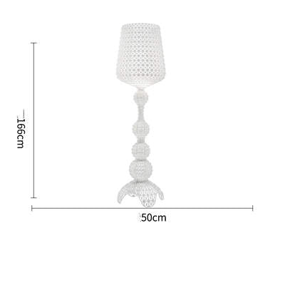 Ajour Sculptural Hollow Floor Lamp - close-up of hollow lattice shade