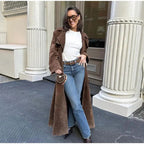 Manteau Long Croisé