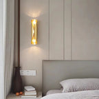 Solstice Marble-Finish Wall Sconce - bedroom accent lighting