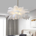 Suspension plumes d'autruche LED