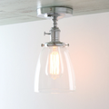 Plafonnier vintage en verre