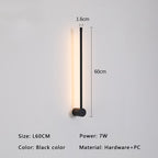 Applique murale LED Aurelo noire