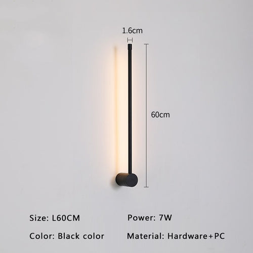 Applique murale LED Aurelo noire