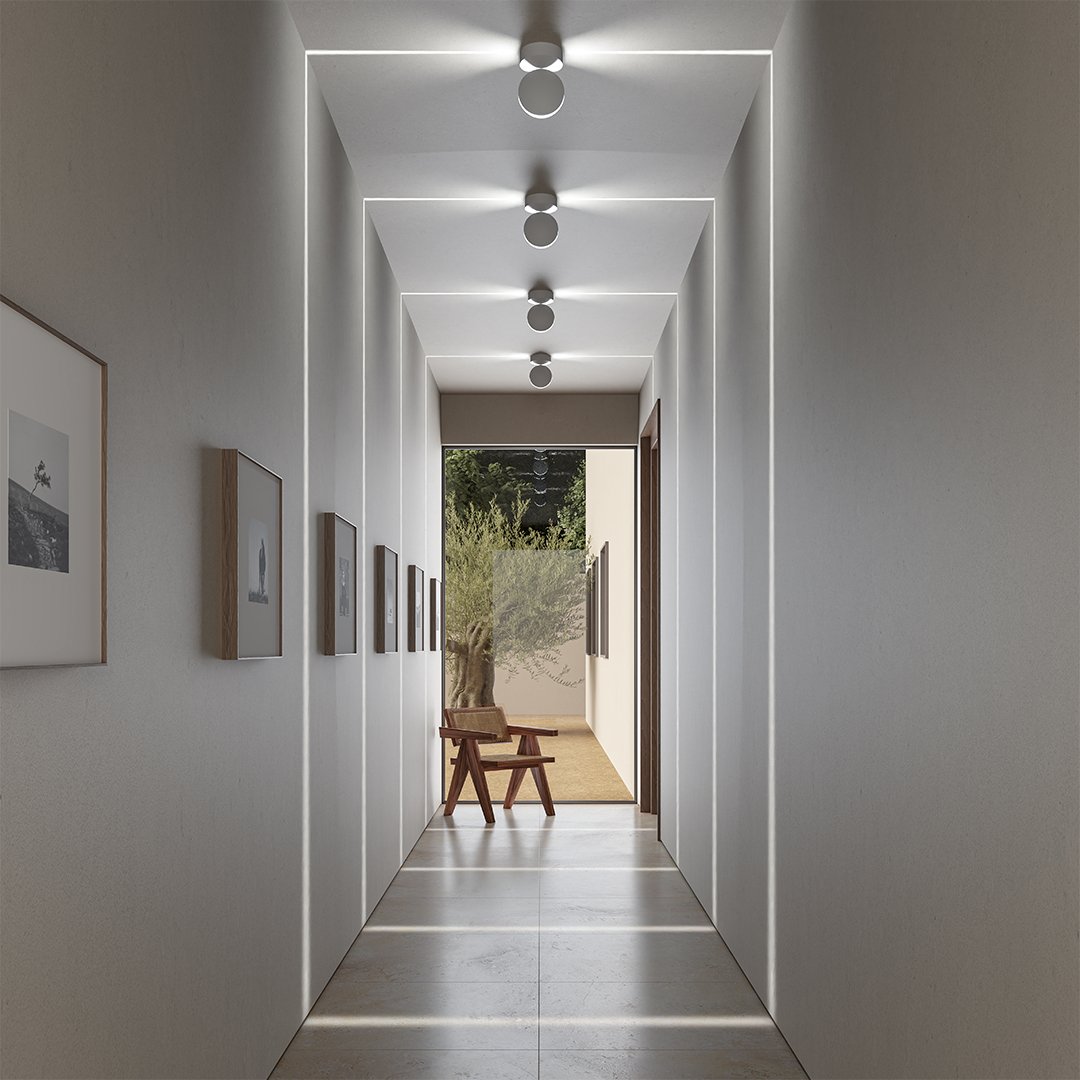 Applique murale LED aluminium rotative