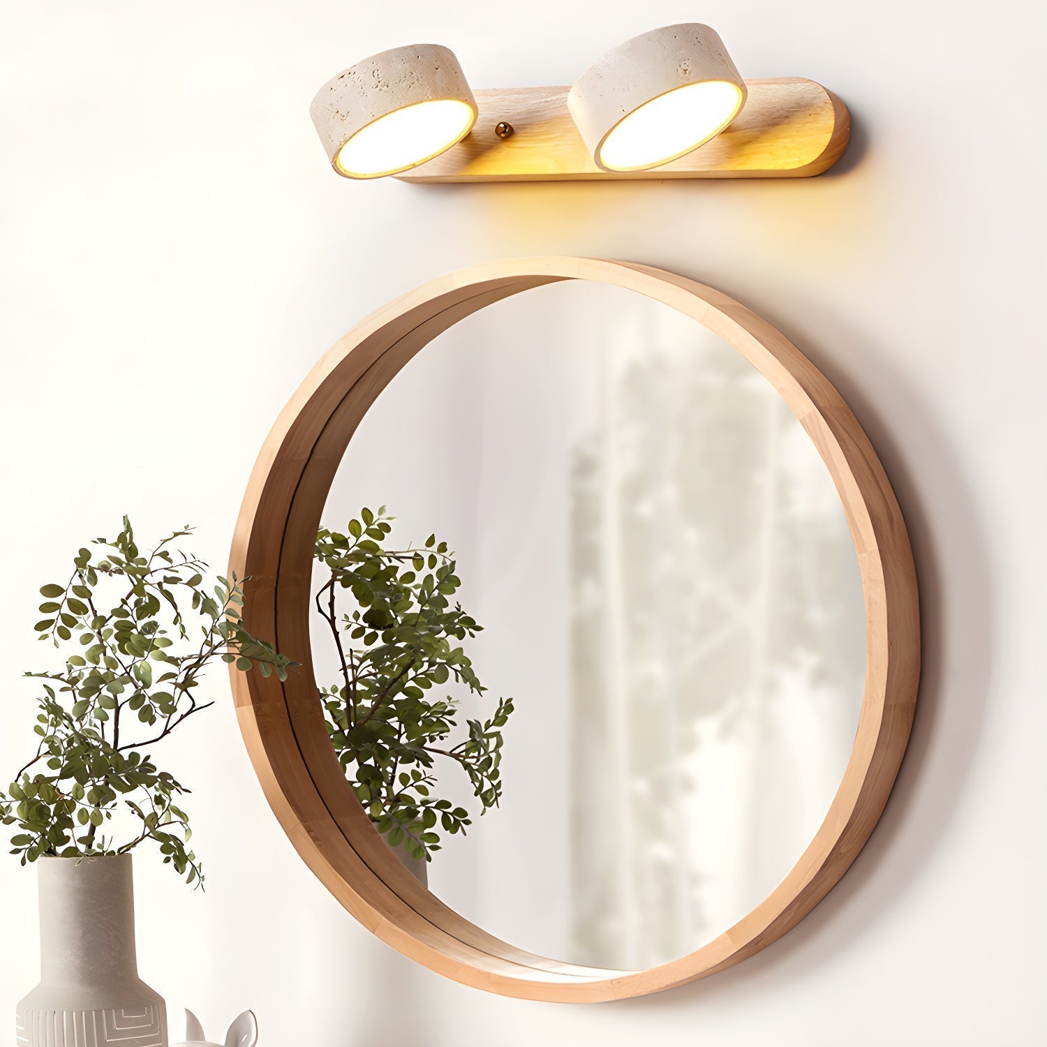 Applique murale travertin naturel