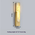 Carrare Marble-Effect Wall Lamp - living room accent lifestyle setting