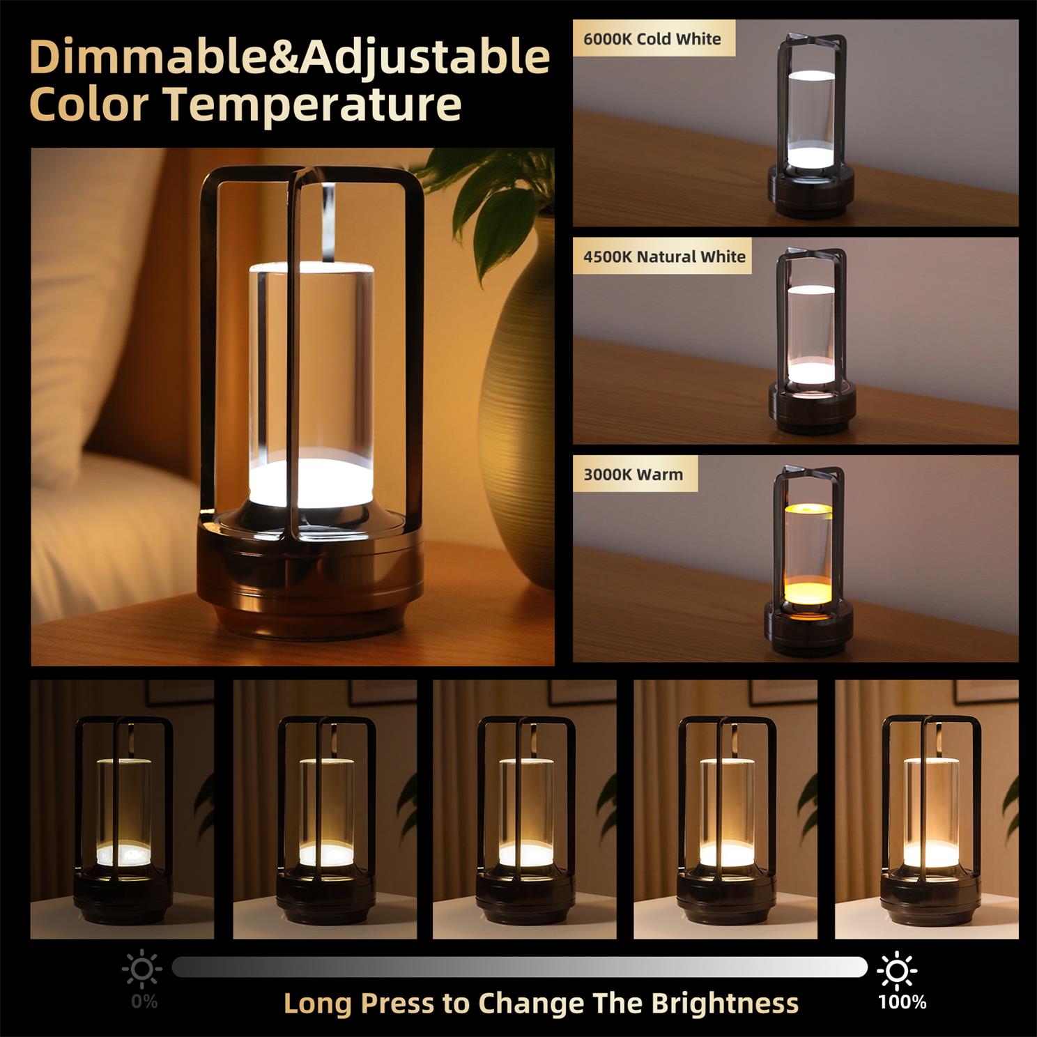 Duo lamps styled outdoors on a dinner table