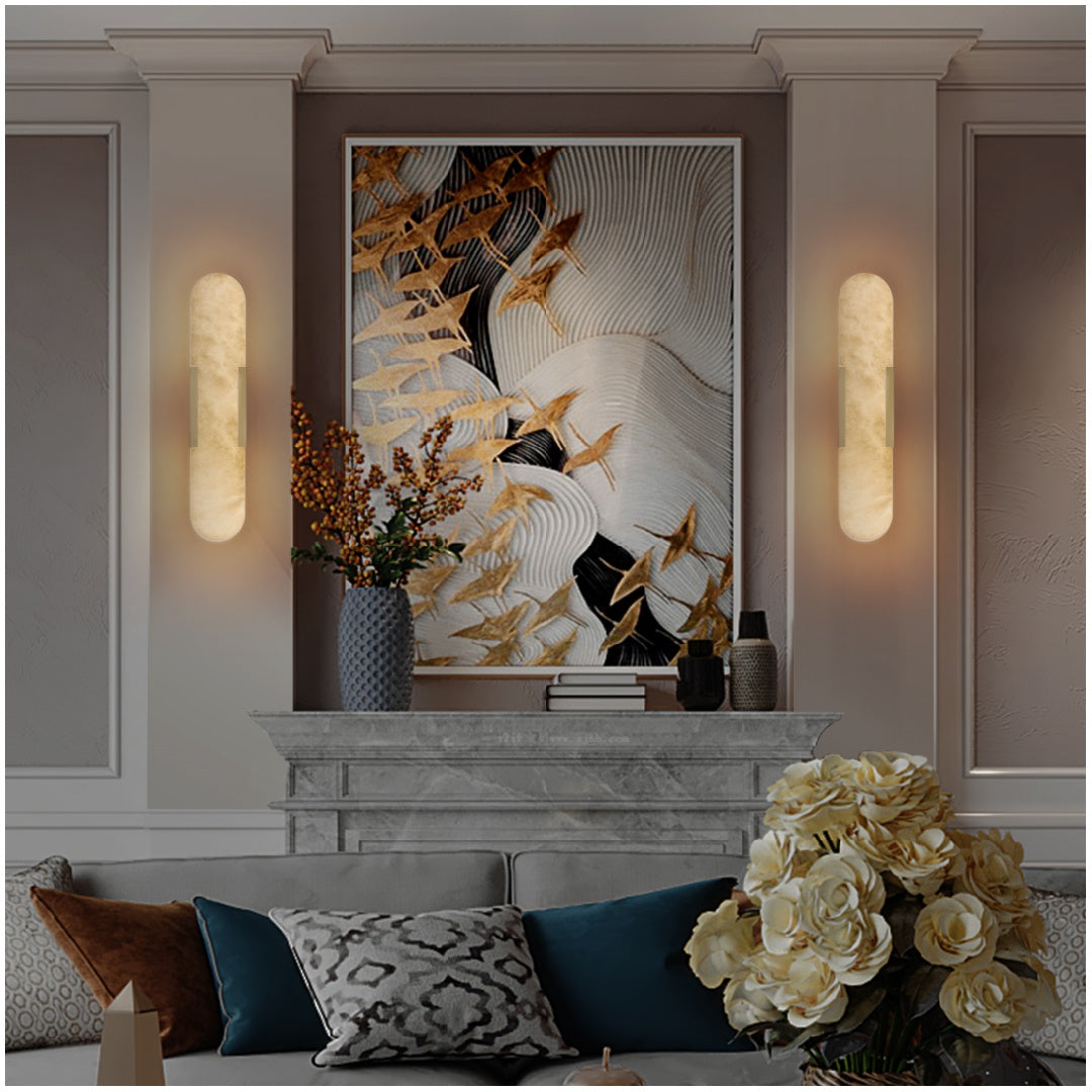 Marbre Doré sconce full silhouette